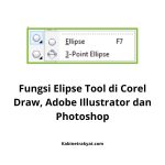 Fungsi Elipse Tool di Corel Draw, Adobe Illustrator dan Photoshop