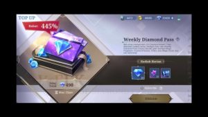 Cara Mudah Top Up Weekly Diamond Pass Mobile Legends