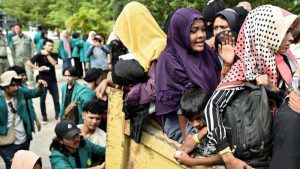 Mahasiswa Aceh Gelar Aksi Menolak Pengungsi Rohingya