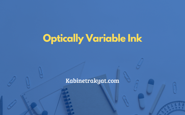 Optically Variable Ink
